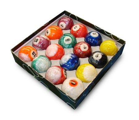 Pool ball set Pearlescent