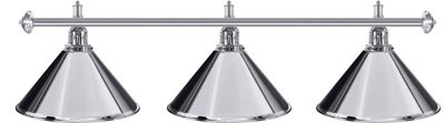 Billiard lamps - conical, chrome