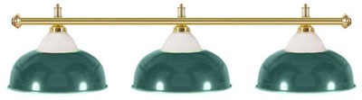 Billiard lamps - semi-bell shaped, green