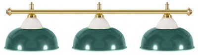 Billiard lamps - semi-bell shaped, green