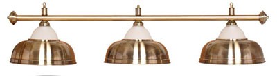 Billiard lamps - semi-bell shaped, copper