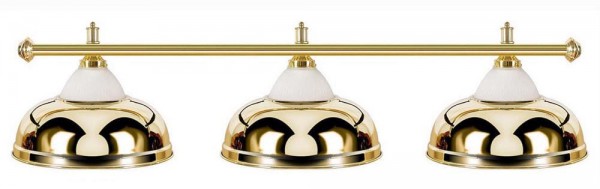 Billiard lamps - semi-bell shaped, brass