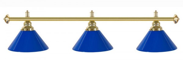 Billiard lamps - cone shaped, blue plastic