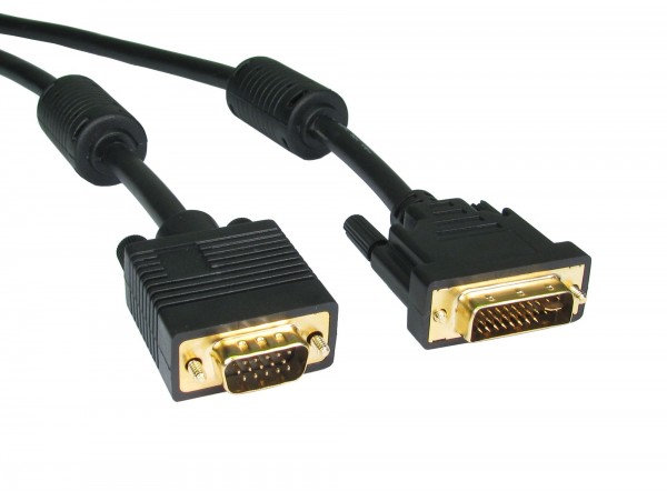 DVI-I / VGA cable 0.8m
