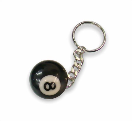 Keychain billiard 8 (price per piece)