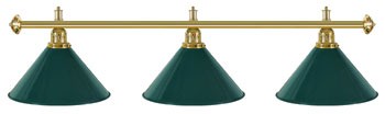 Billiard lamps - cone shaped, green
