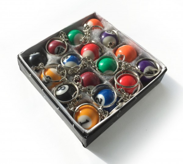 Box of Billiard Keychains